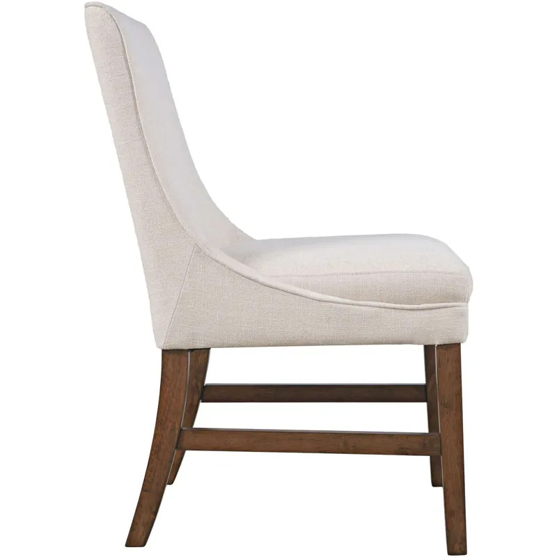 Carsons Modern Transitional 7-Piece Dining Set With High-Back Upholstered Chairs