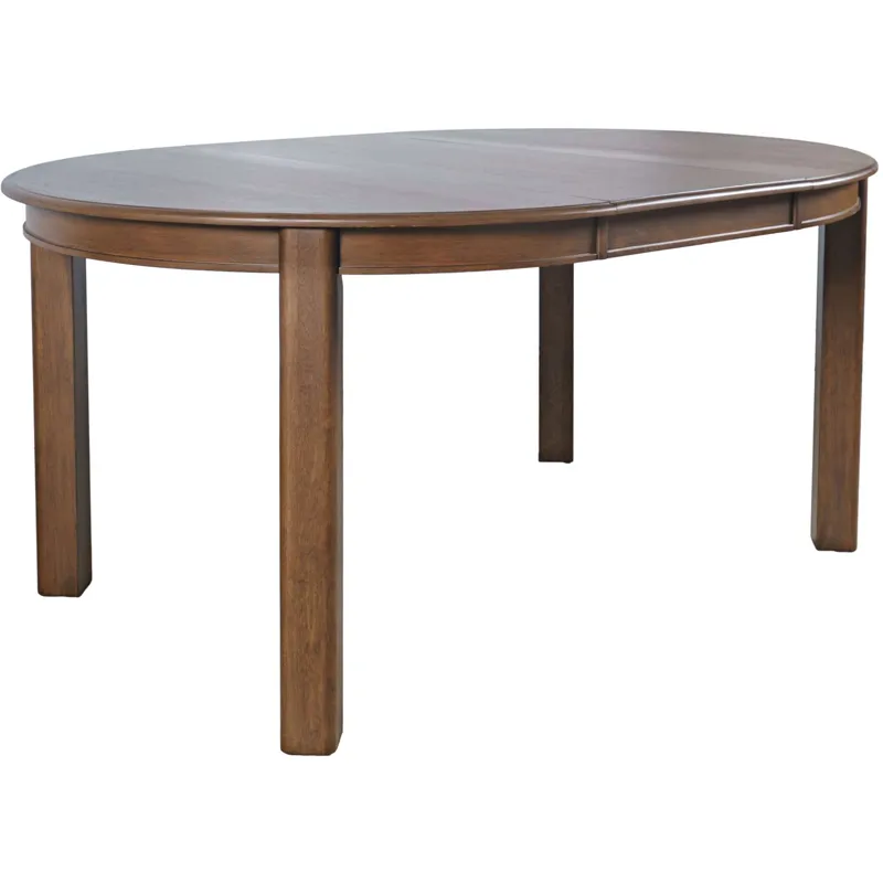 Carsons Modern Transitional 65 Inch Round To Oval Extension Dining Table