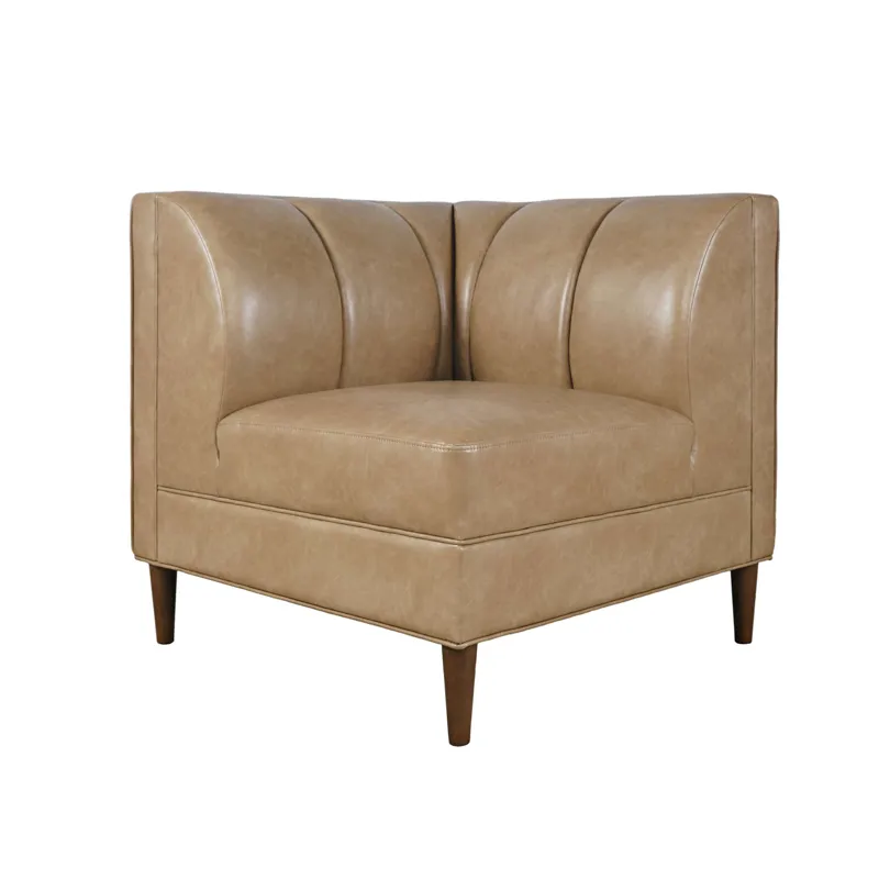 Ruston Modern Banquette Faux Leather Sectional Corner Wedge Seating