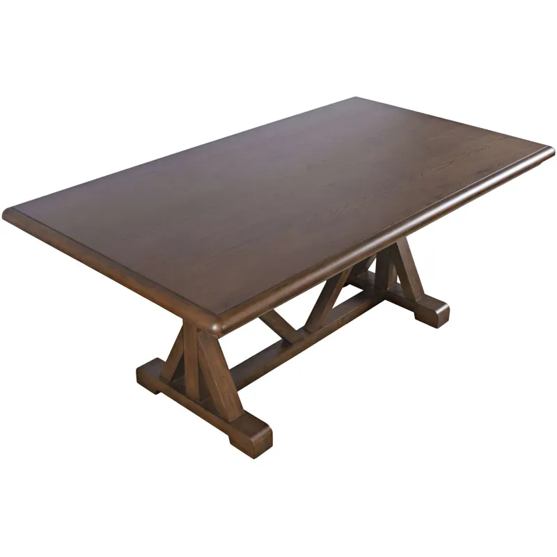 Ruston Modern 72-Inch Trestle Dining Table