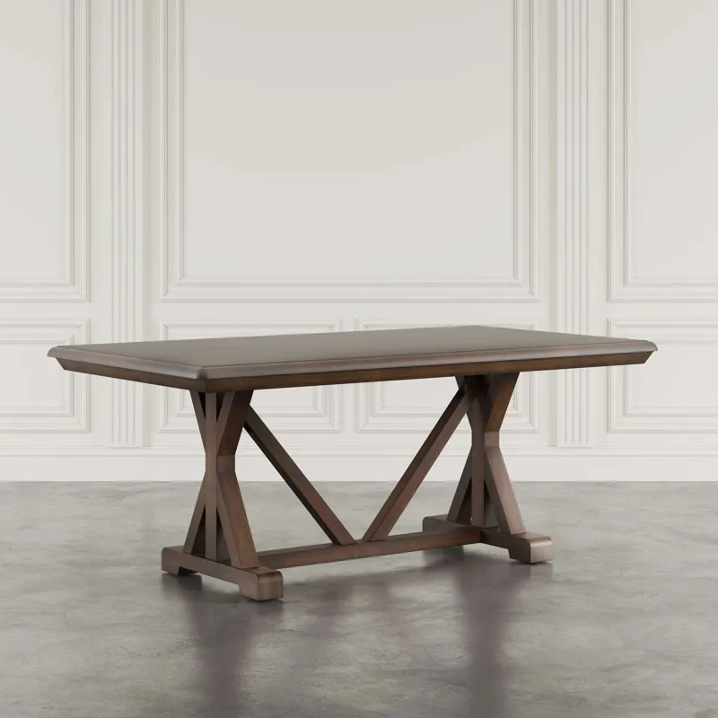 Ruston Modern 72-Inch Trestle Dining Table