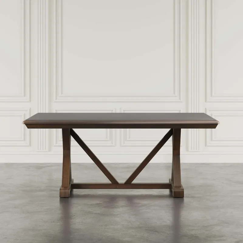 Ruston Modern 72-Inch Trestle Dining Table