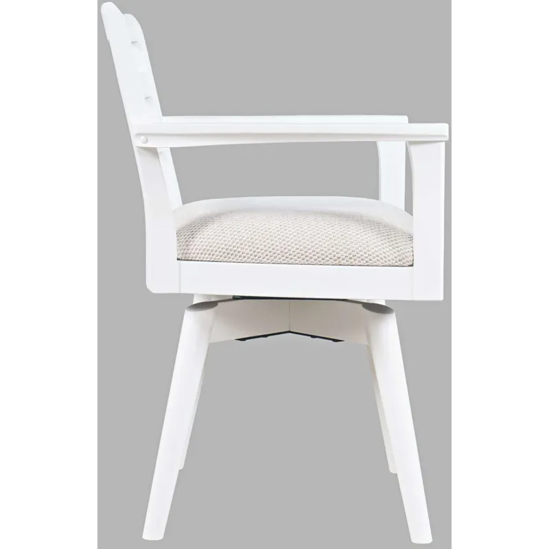 Axis Mid-Century Modern 5-Piece Round Ladderback Swivel Dining Set