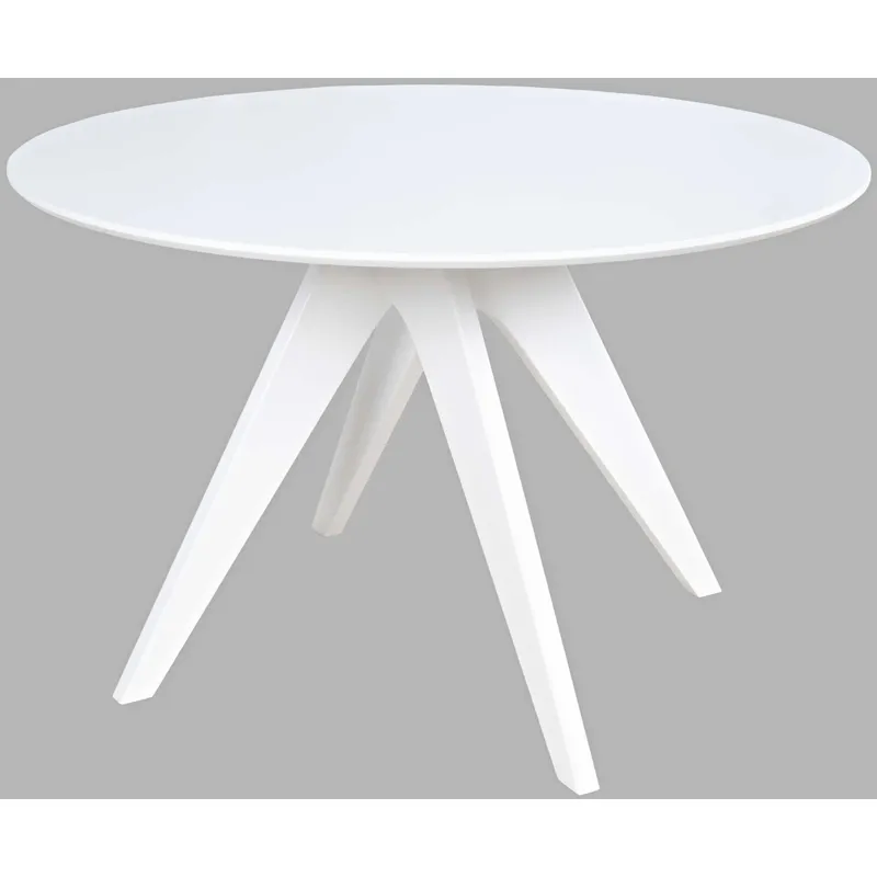 Axis Mid-Century Modern 5-Piece Round Ladderback Swivel Dining Set