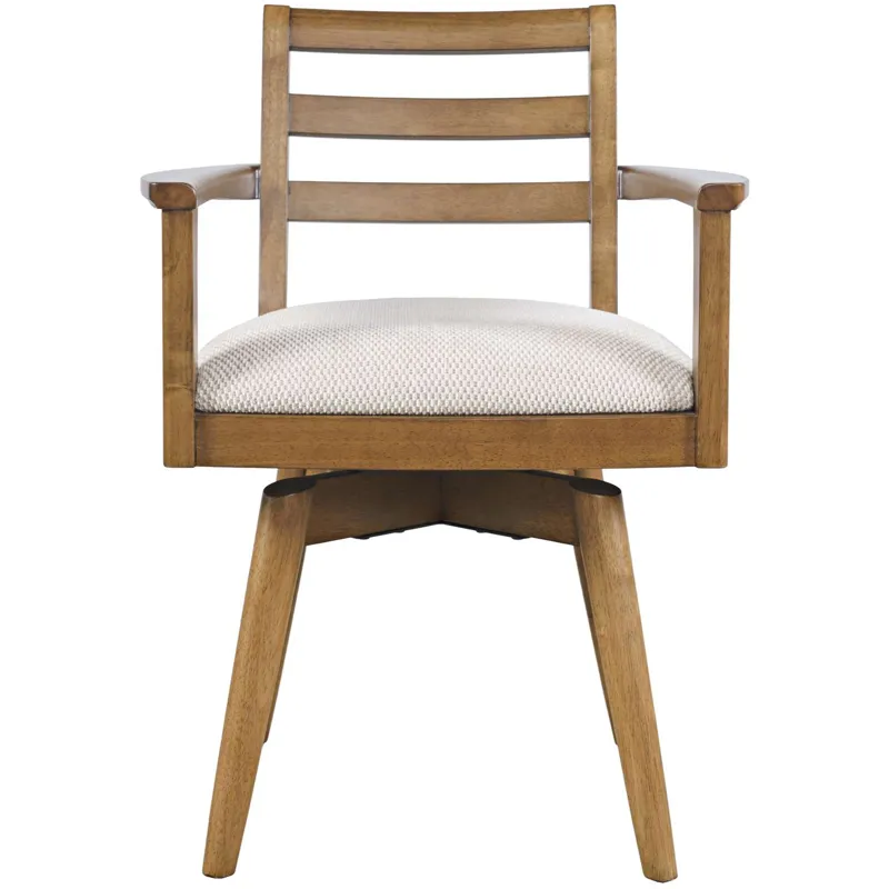 Axis Mid-Century Modern 5-Piece Round Ladderback Swivel Dining Set