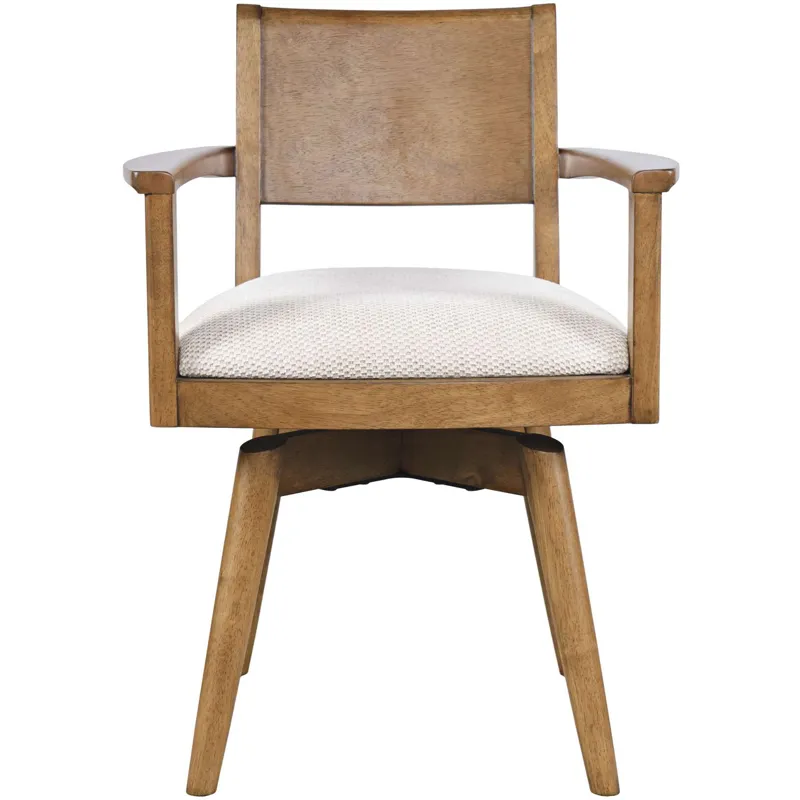 Axis Mid-Century Modern Upholstered Swivel Panel Dining Chairs Set Of 2