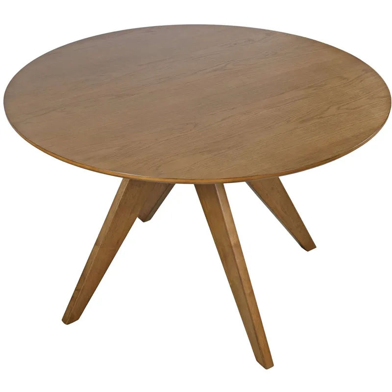 Axis Mid-Century Modern 5-Piece Round Ladderback Swivel Dining Set