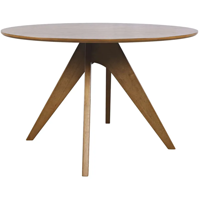 Axis Mid-Century Modern 47-Inch Round Cross-Base Dining Table