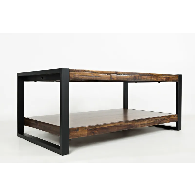 Loftworks Modern Industrial Distressed Acacia 48" Coffee Table