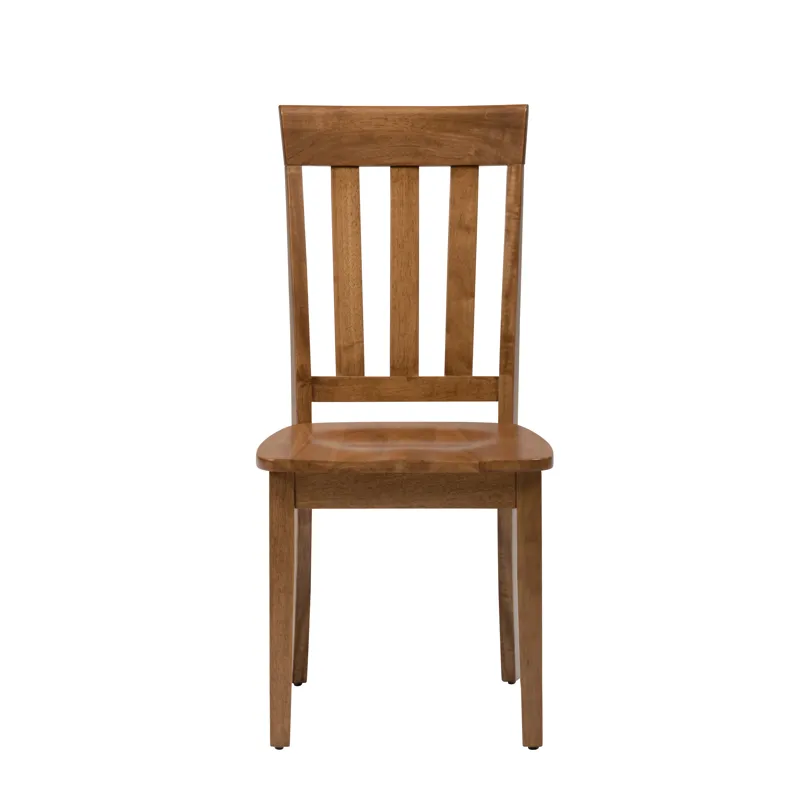 Simplicity Solid Wood Classic Slat Back Dining Chair(Set Of 2)