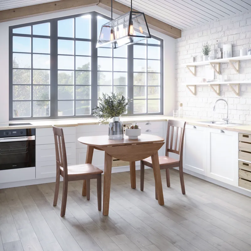 Simplicity Solid Wood Classic Slat Back Dining Chair(Set Of 2)