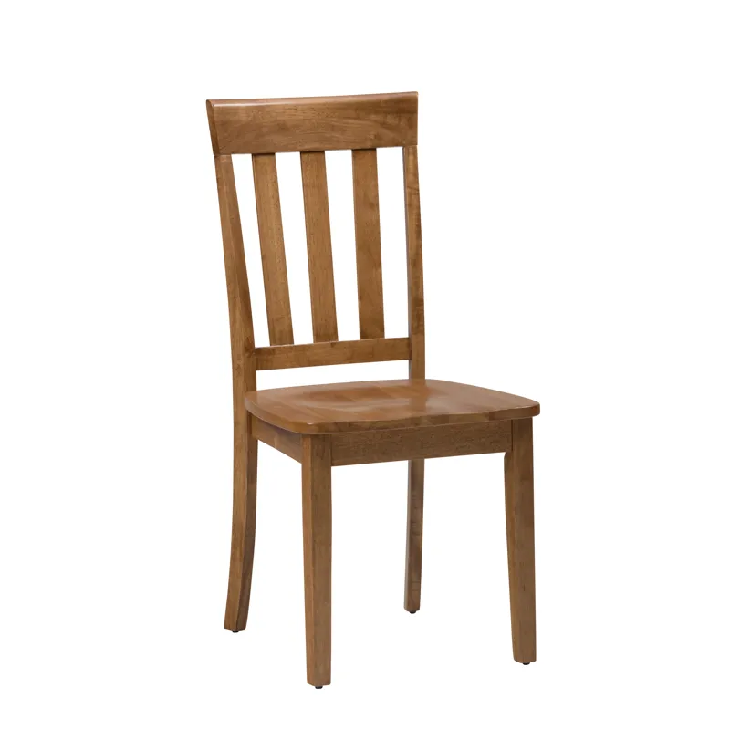 Simplicity Solid Wood Classic Slat Back Dining Chair(Set Of 2)