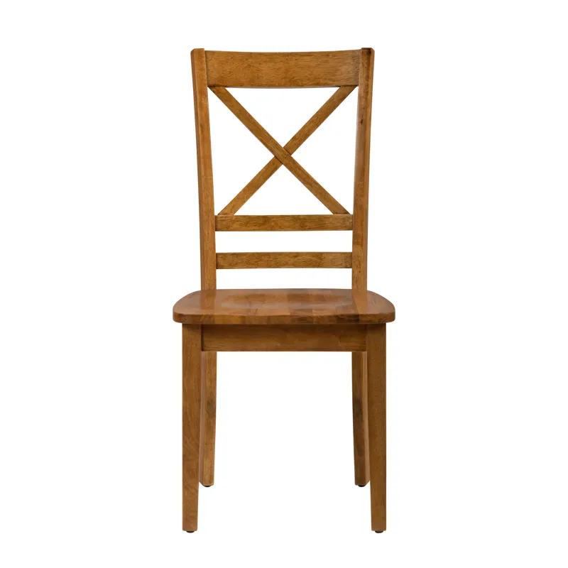 Simplicity Solid Wood Classic Cross-Back Dining Chair(Set Of 2)