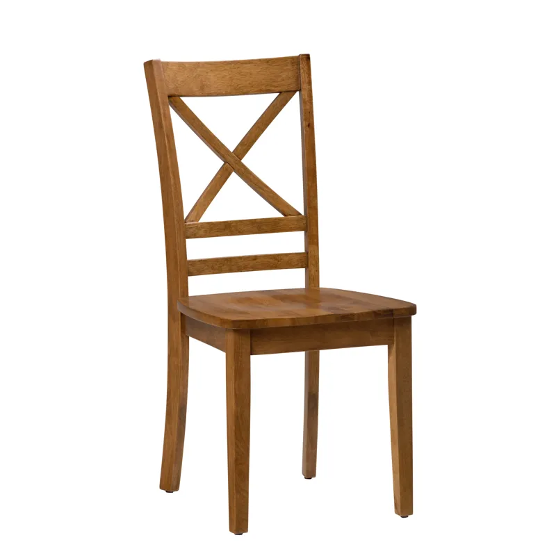 Simplicity Solid Wood Classic Cross-Back Dining Chair(Set Of 2)