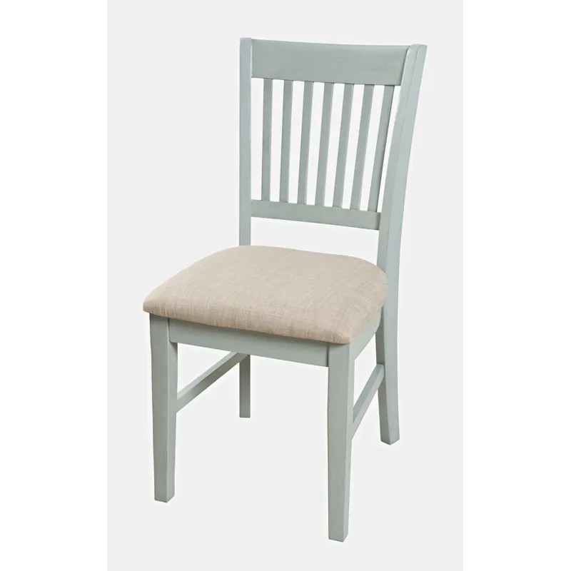 Craftsman Slat-Back Upholstered Desk Chair