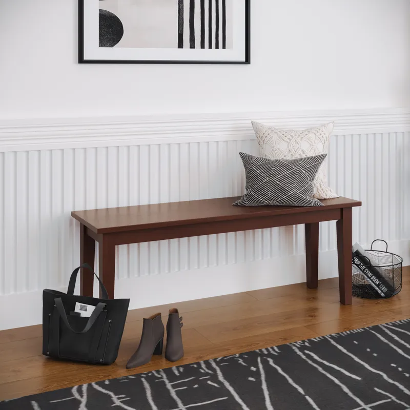 Simplicity Solid Wood 48\" Classic Bench