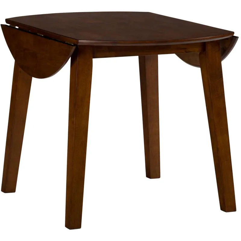 Simplicity 3-Piece Solid Wood Drop-Leaf Extension Dining Set With X-Back Chairs