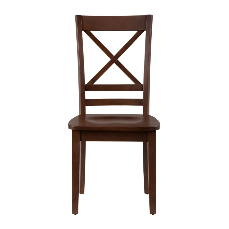 Simplicity Solid Wood Classic Cross-Back Dining Chair(Set Of 2)