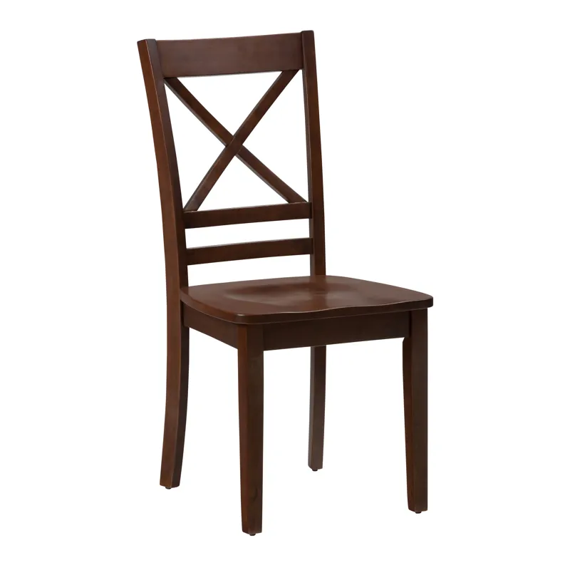 Simplicity Solid Wood Classic Cross-Back Dining Chair(Set Of 2)