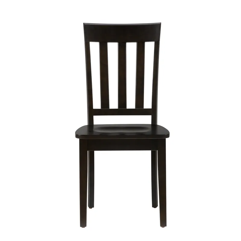 Simplicity Solid Wood Classic Slat Back Dining Chair(Set Of 2)