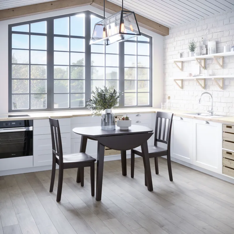 Simplicity Solid Wood Classic Slat Back Dining Chair(Set Of 2)