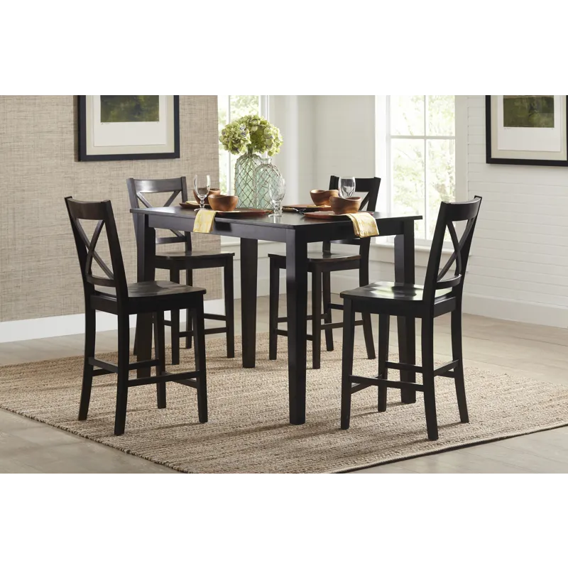 Simplicity Solid Wood Classic 54\" Counter Height Dining Table