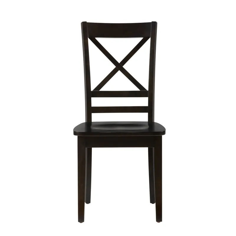 Simplicity Solid Wood Classic Cross-Back Dining Chair(Set Of 2)