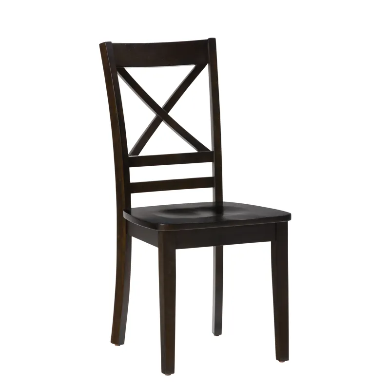 Simplicity Solid Wood Classic Cross-Back Dining Chair(Set Of 2)