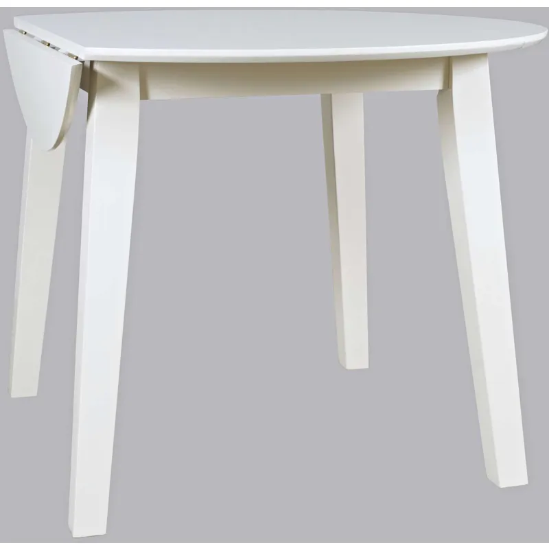 Simplicity 3-Piece Solid Wood Drop-Leaf Extension Dining Set With X-Back Chairs