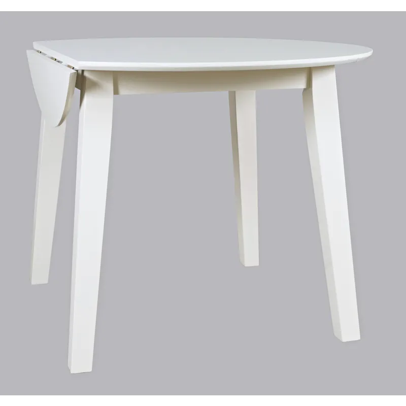 Simplicity Solid Wood Classic Round Drop-Leaf Table