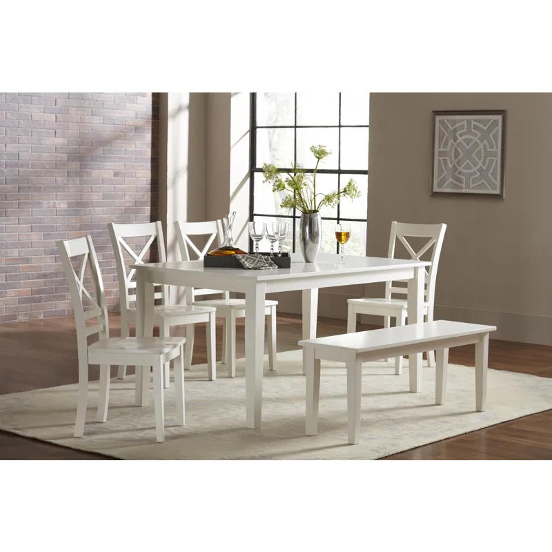 Simplicity Solid Wood Classic 60\" Rectangle Dining Table