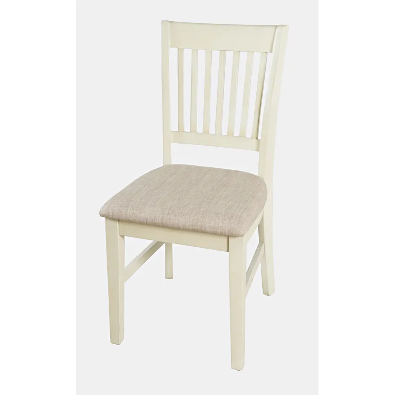 Craftsman Slat-Back Upholstered Desk Chair