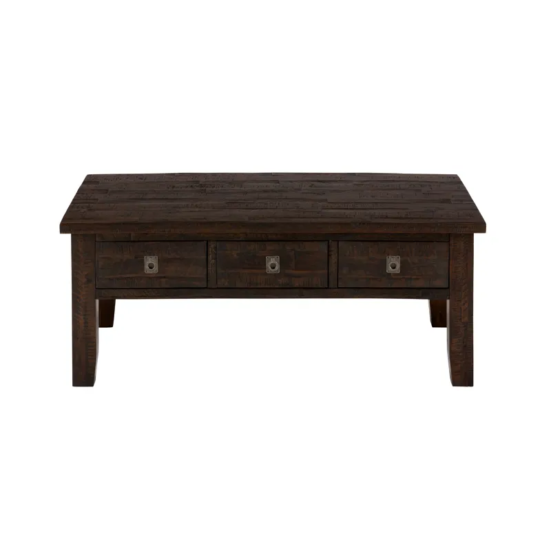 Kona Grove 48\" Distressed Solid Wood Rectangle Coffee Table