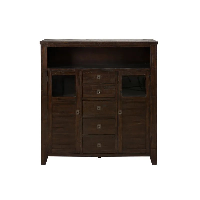 Kona Grove Distressed Rustic Solid Acacia Cabinet