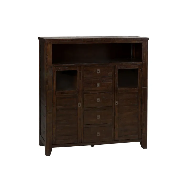 Kona Grove Distressed Rustic Solid Acacia Cabinet