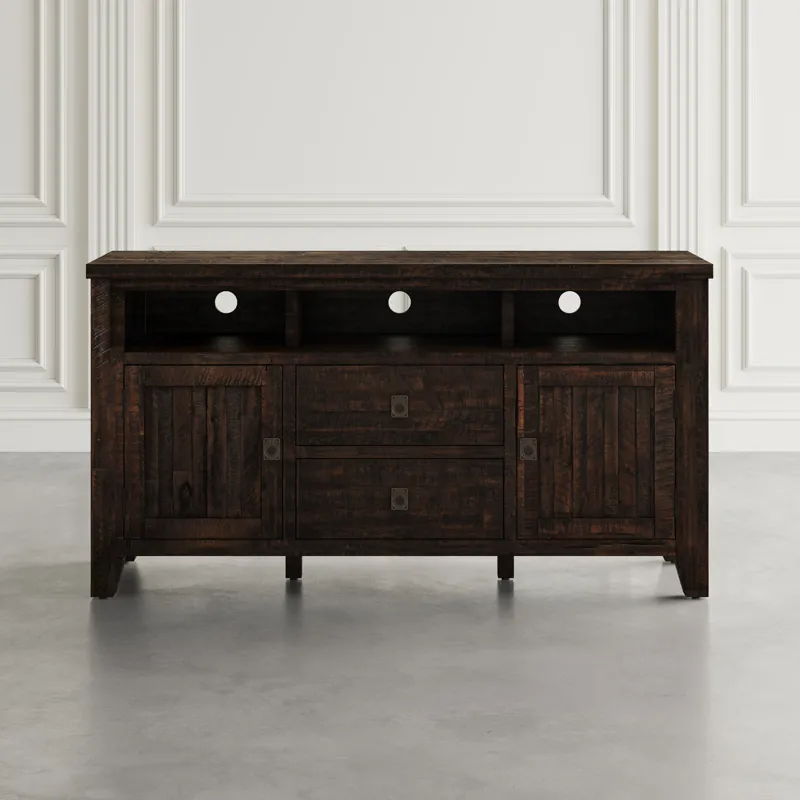 Kona Grove Distressed Rustic Solid Wood 60\" Media Unit