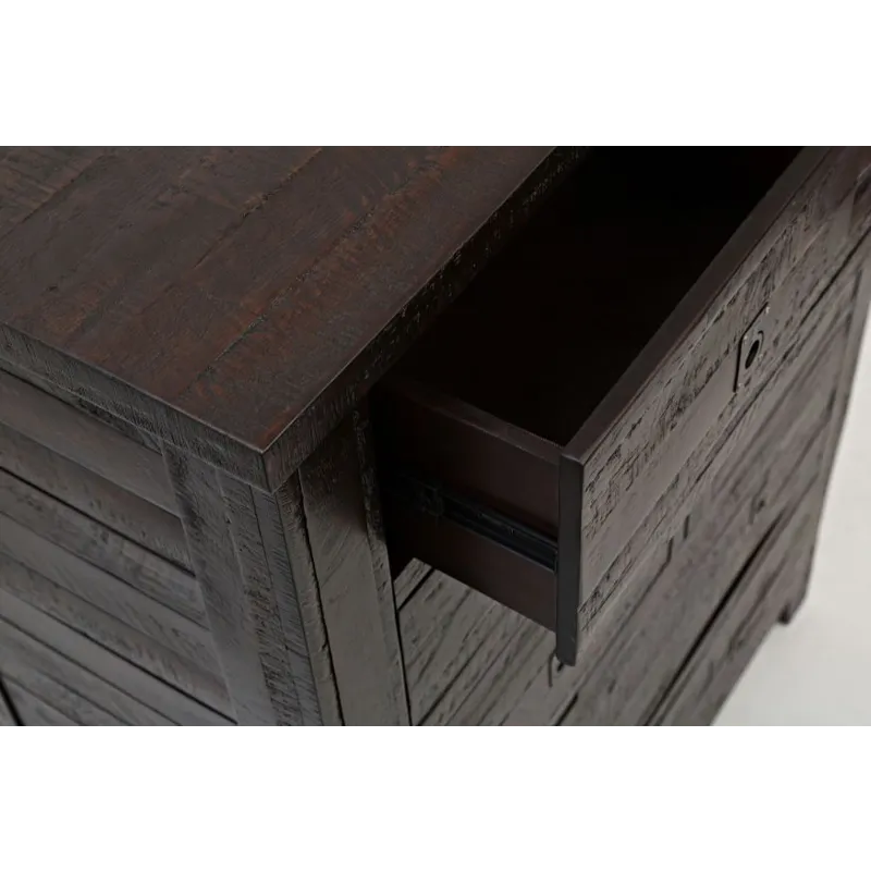 Kona Grove Distressed Rustic Solid Acacia Chest Of Drawers