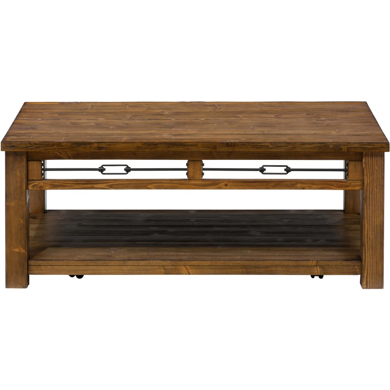 San Marcos Rectangle Cocktail Table made with Solid Pine