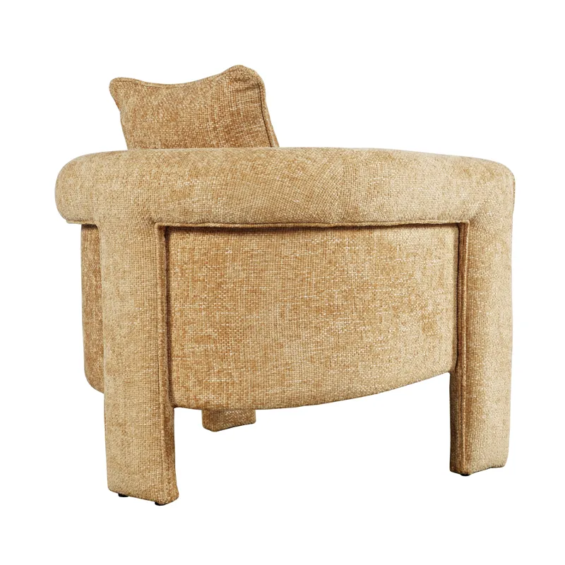 Adley Modern Upholstered Vintage Accent Armchair With Pillow