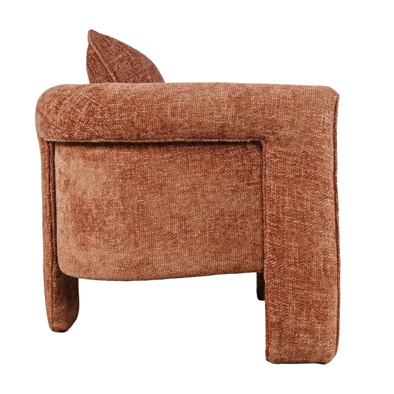 Adley Modern Upholstered Vintage Accent Armchair With Pillow