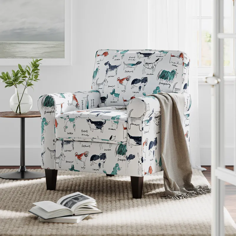 Baxter Puppy Upholstered Classic Traditional Accent Chair