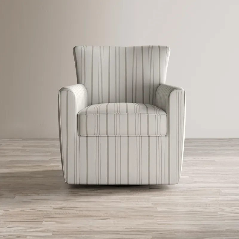 Blakely Harper Contemporary Traditional Swivel Accent Chair