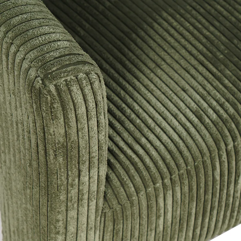 Bowen Modern Three-Leg Upholstered Accent Dining Armchair With Corduroy Fabric