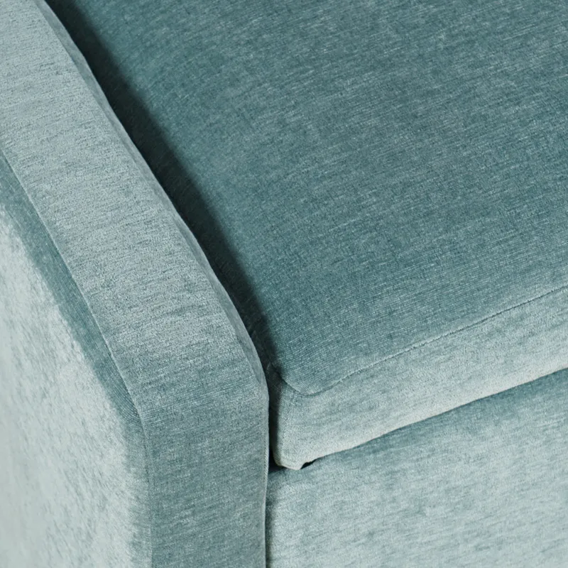 Braun 48\" Contemporary Upholstered Modern Bedroom Hallway Storage Bench