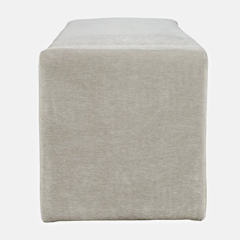 Braun 48\" Contemporary Upholstered Modern Bedroom Hallway Storage Bench