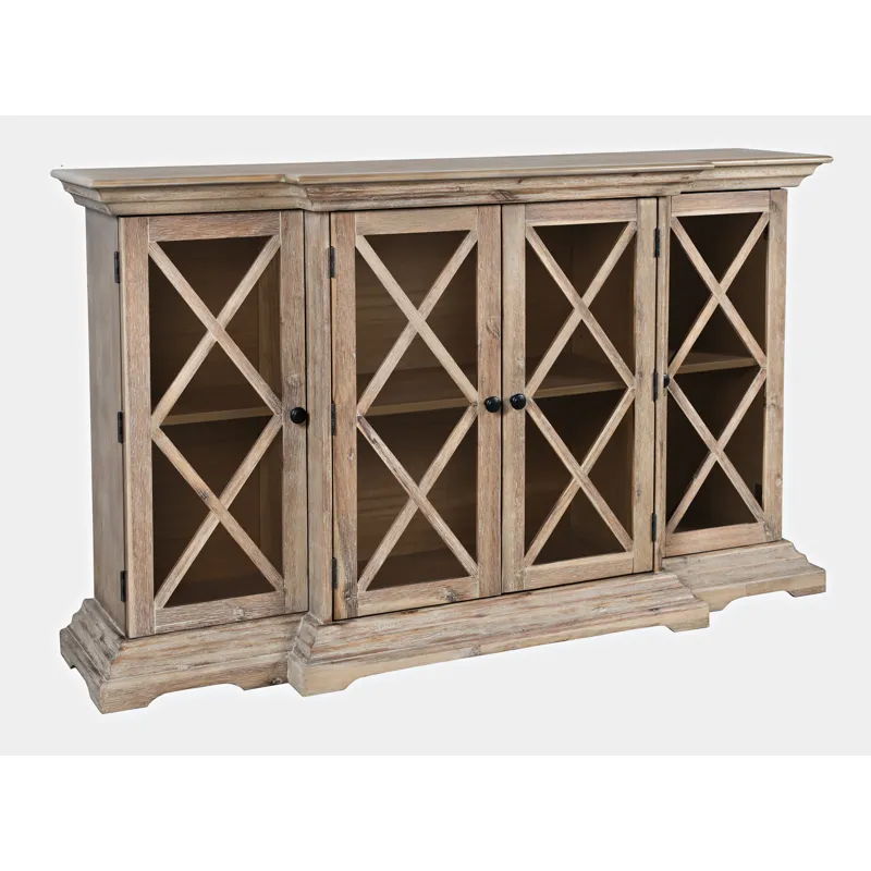 Carrington Small Breakfront Cabinet - Bisque