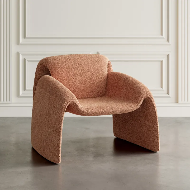 Dolce Mid-Century Modern Bent Angle Upholstered Accent Chair