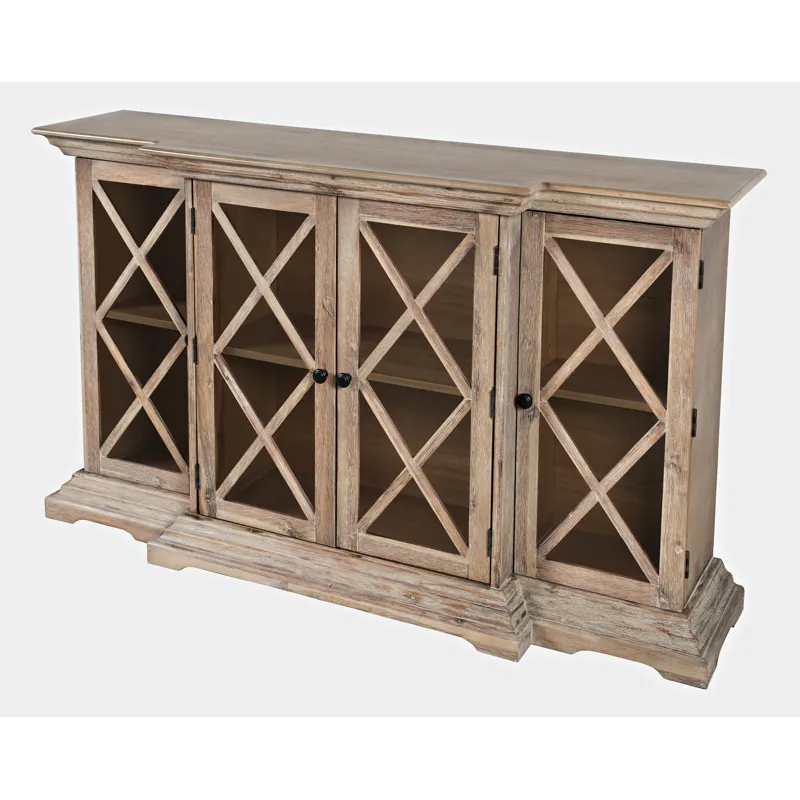 Carrington Small Breakfront Cabinet - Bisque