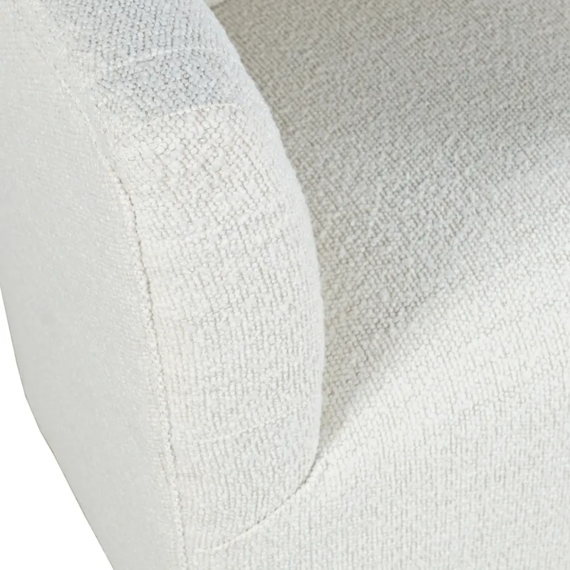 Everly Boucle Modern Transitional Swivel Accent Chair