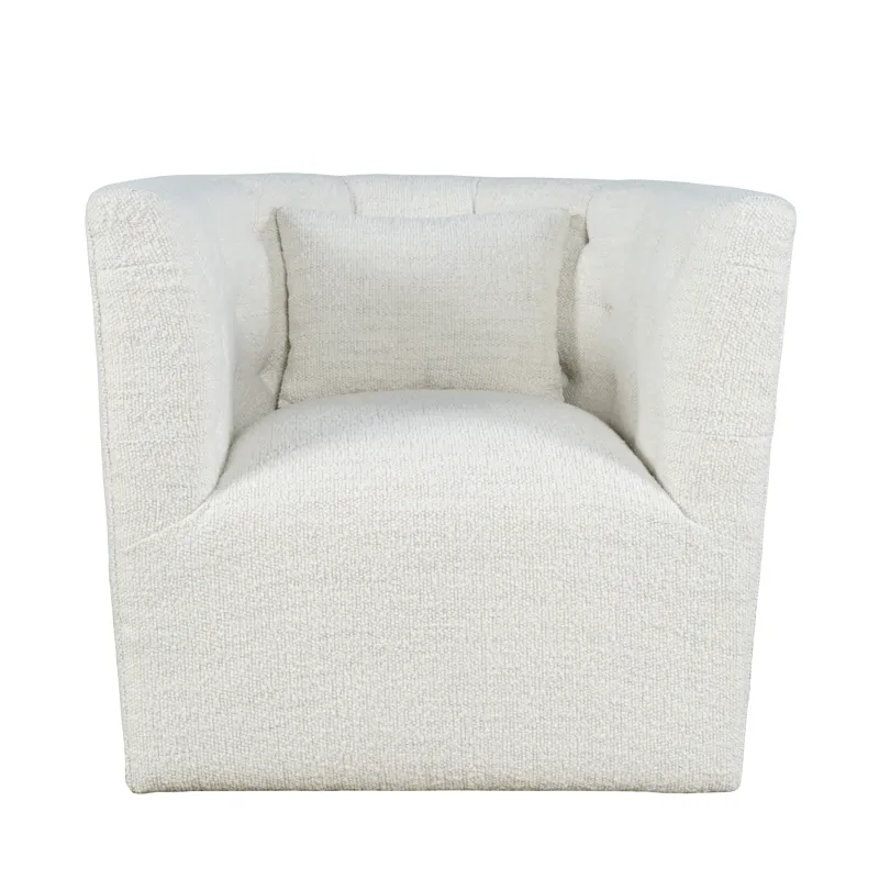 Everly Boucle Modern Transitional Swivel Accent Chair